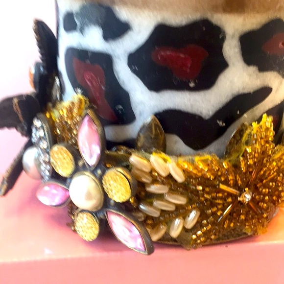 Other - New Metal Candle Ring Pink,GoldBird,Pearl,Crystals